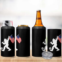 USA Soccer Bigfoot American Flag Fan 4 in 1 Can Cooler Tumbler