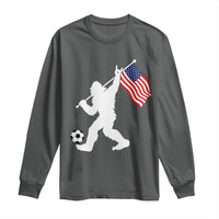 USA Soccer Bigfoot American Flag Fan Long Sleeve Shirt