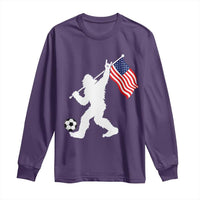 USA Soccer Bigfoot American Flag Fan Long Sleeve Shirt
