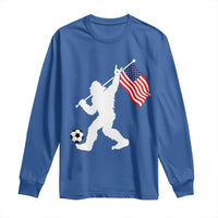 USA Soccer Bigfoot American Flag Fan Long Sleeve Shirt