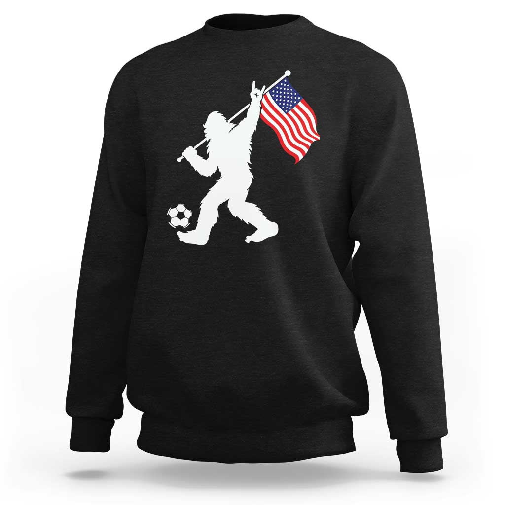 USA Soccer Bigfoot American Flag Fan Sweatshirt