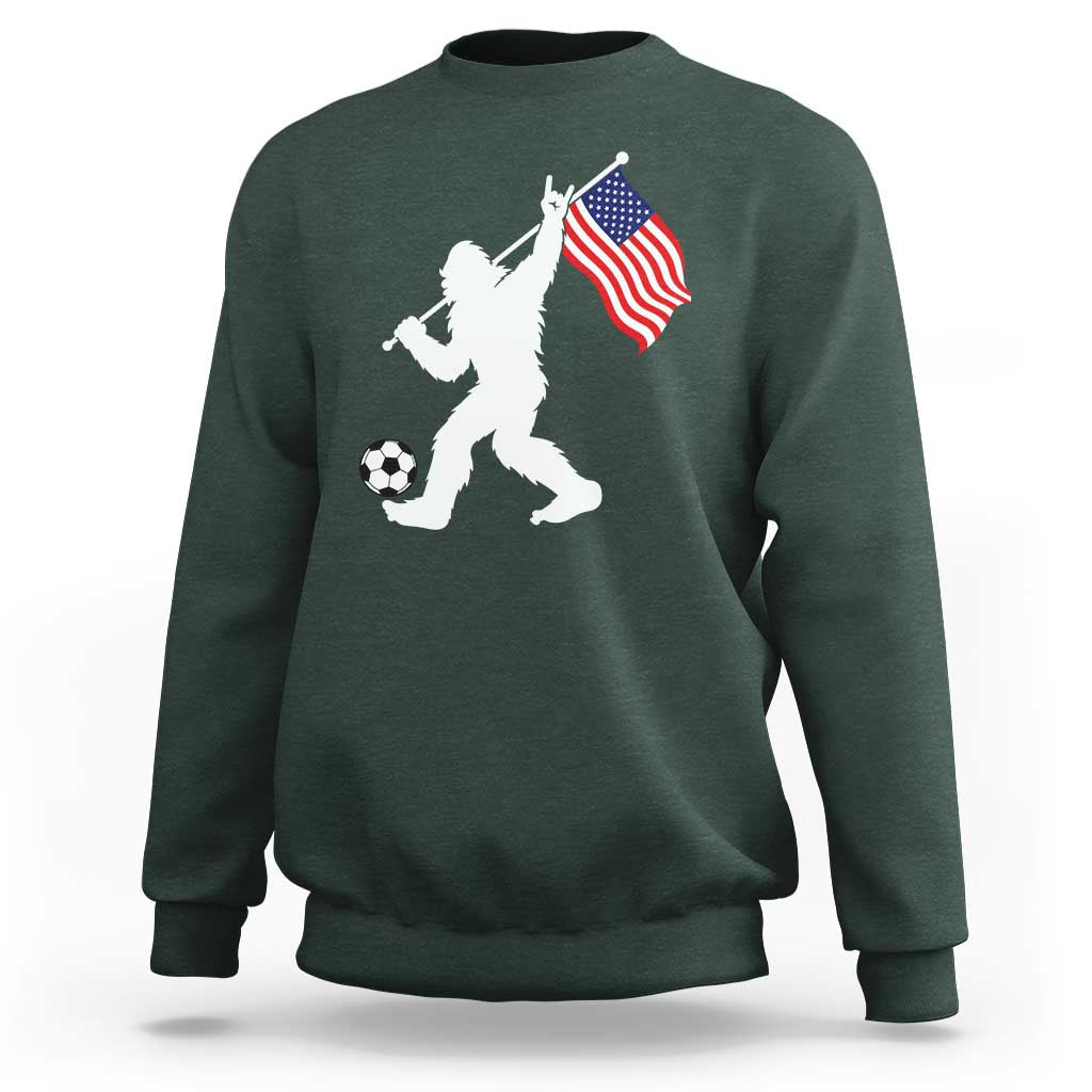 USA Soccer Bigfoot American Flag Fan Sweatshirt