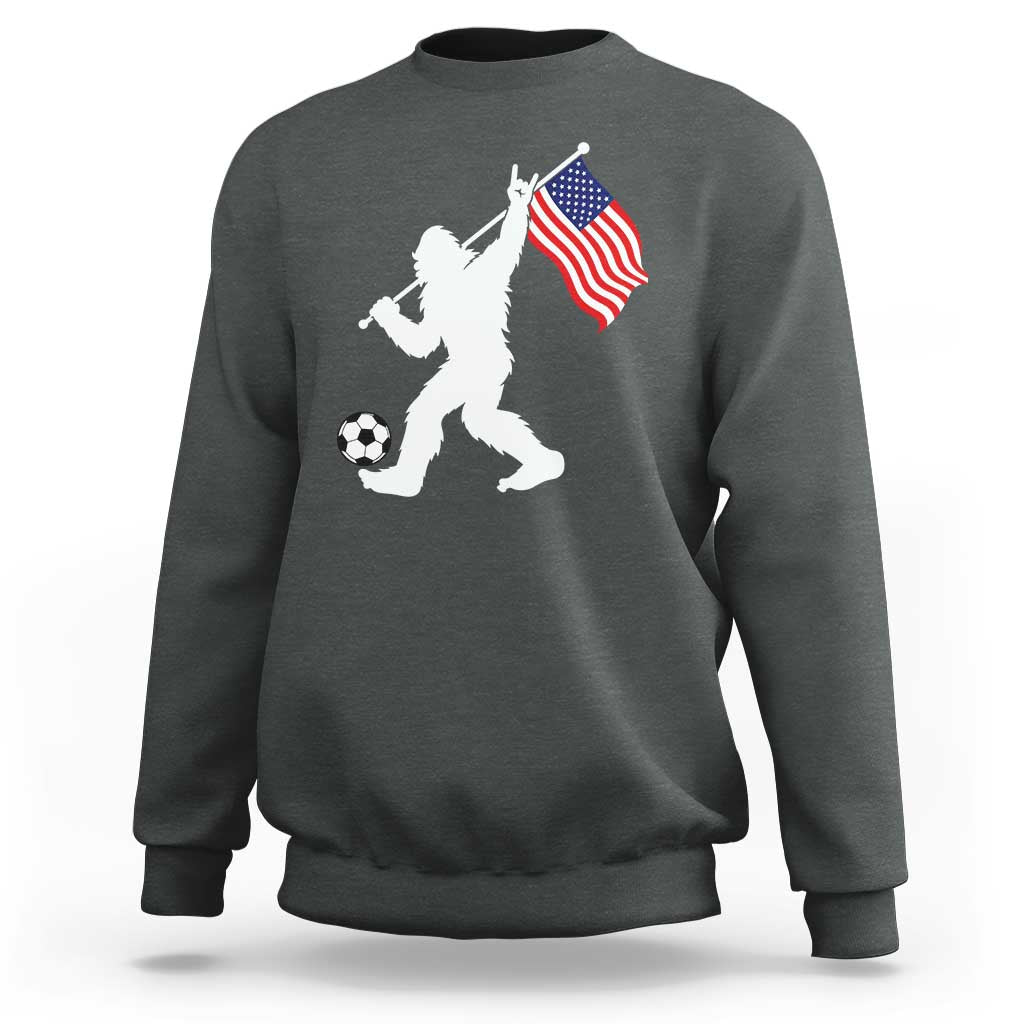 USA Soccer Bigfoot American Flag Fan Sweatshirt