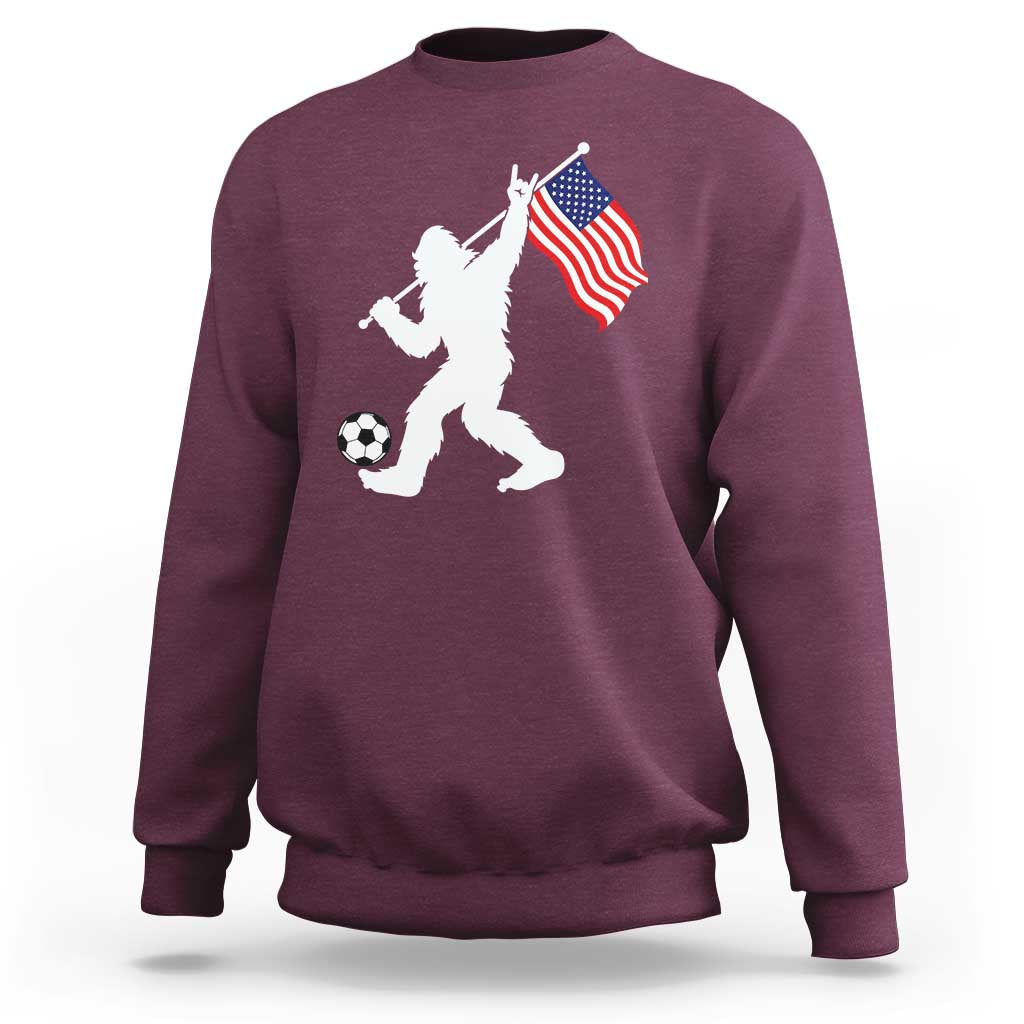 USA Soccer Bigfoot American Flag Fan Sweatshirt