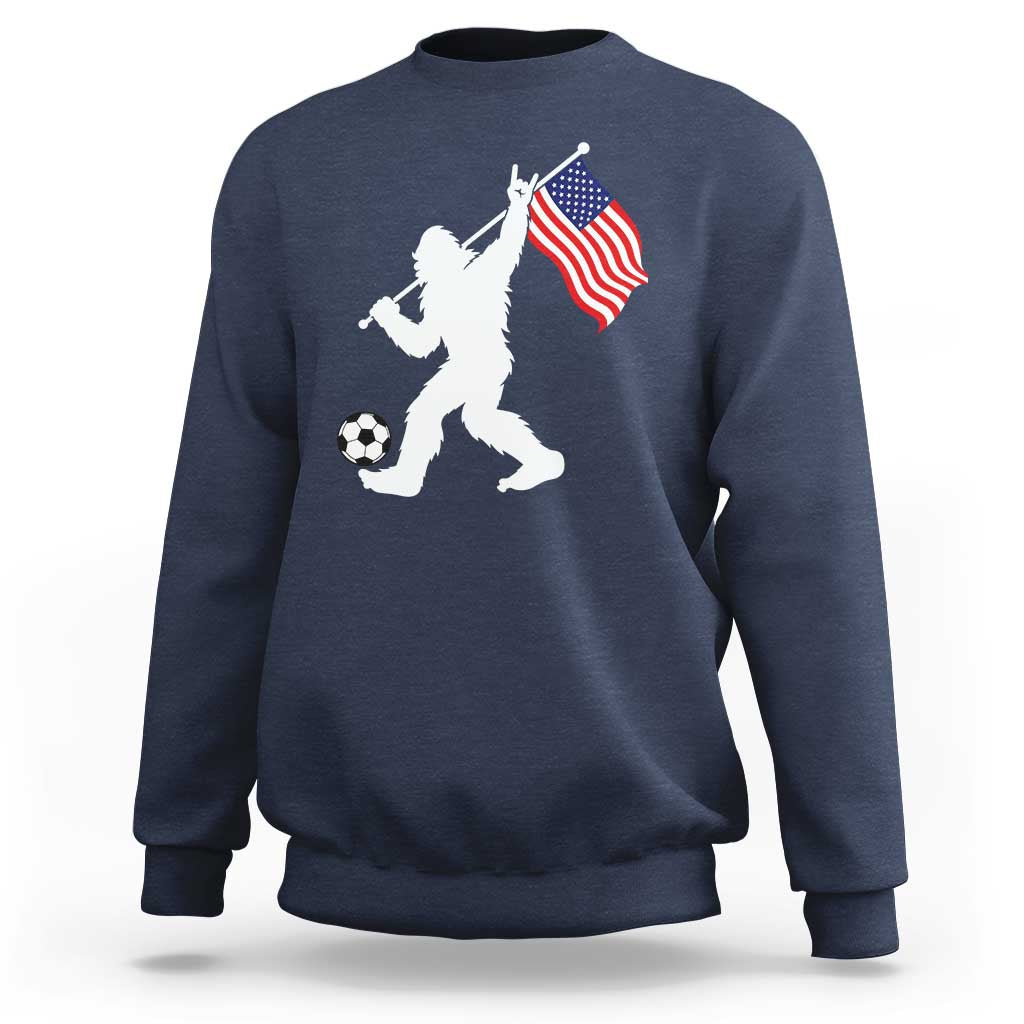 USA Soccer Bigfoot American Flag Fan Sweatshirt