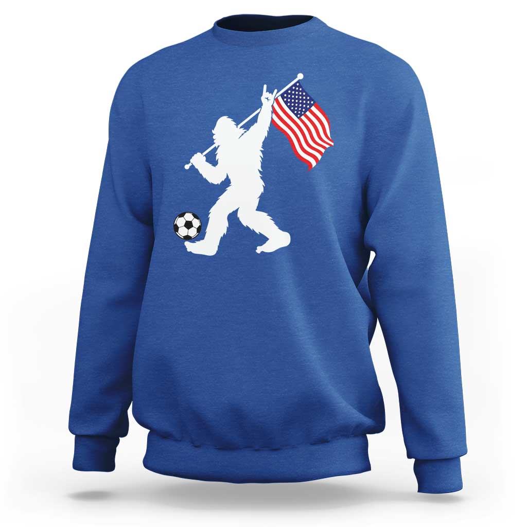 USA Soccer Bigfoot American Flag Fan Sweatshirt