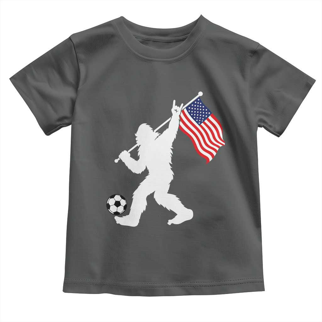 USA Soccer Bigfoot American Flag Fan Toddler T Shirt