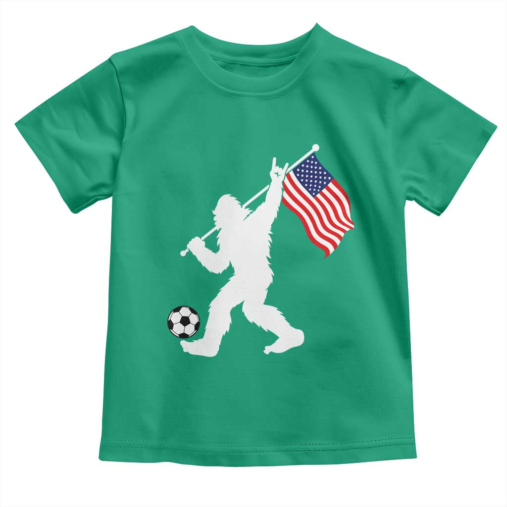 USA Soccer Bigfoot American Flag Fan Toddler T Shirt