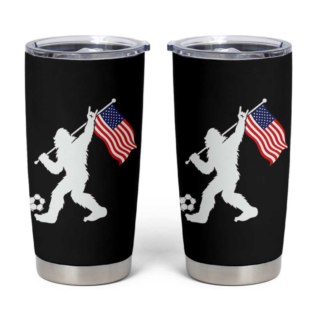 USA Soccer Bigfoot American Flag Fan Tumbler Cup