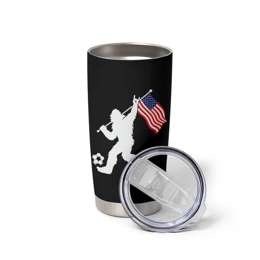USA Soccer Bigfoot American Flag Fan Tumbler Cup