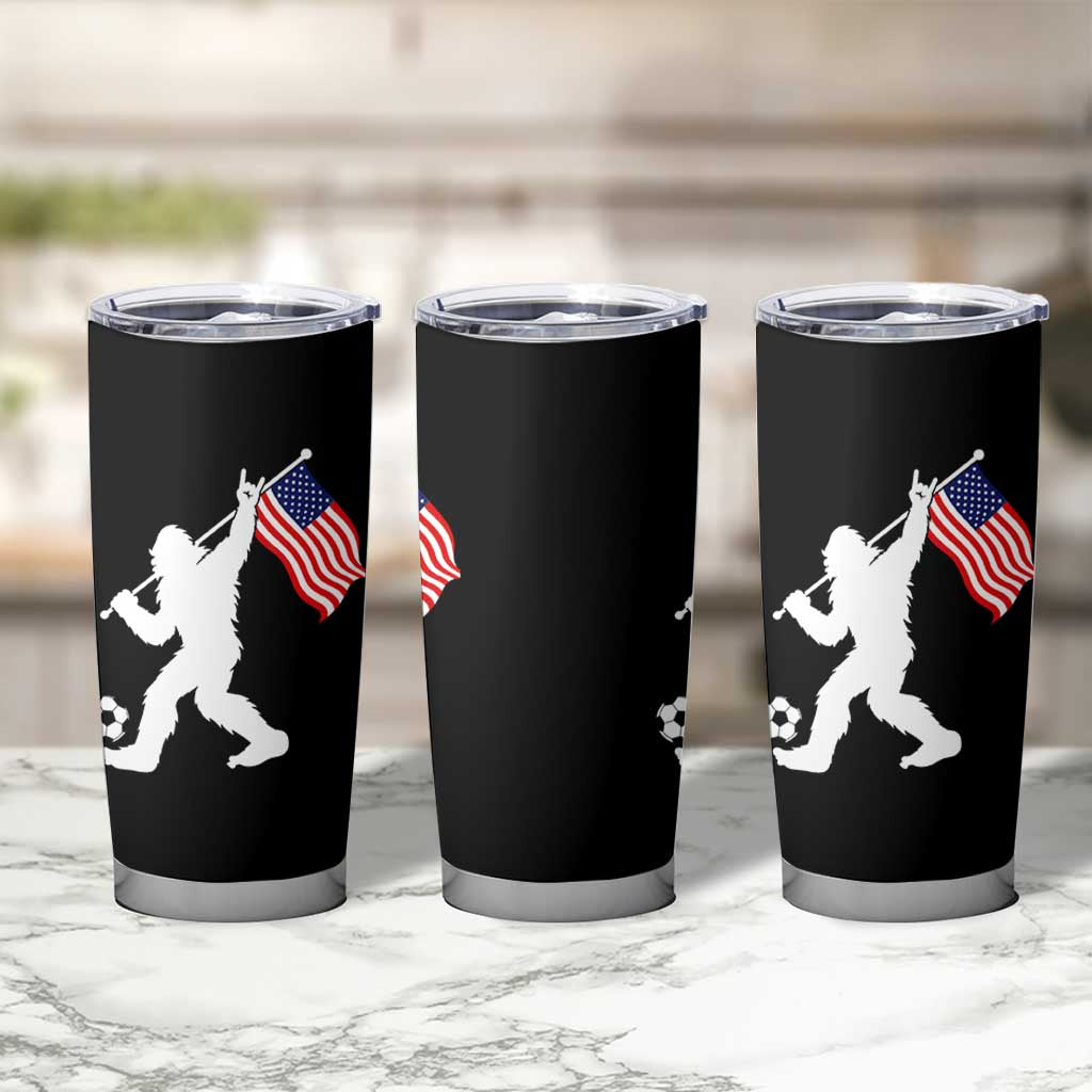 USA Soccer Bigfoot American Flag Fan Tumbler Cup