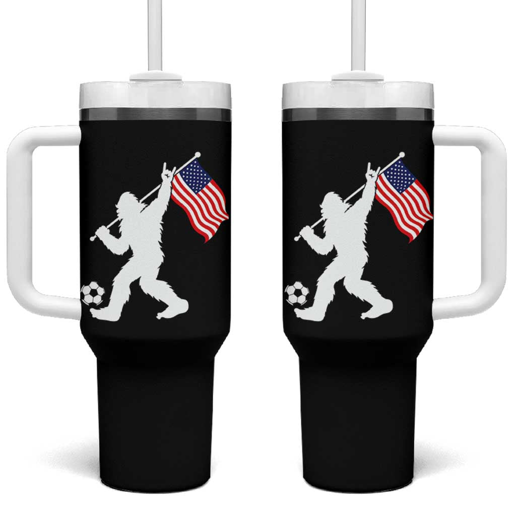 USA Soccer Bigfoot American Flag Fan Tumbler With Handle