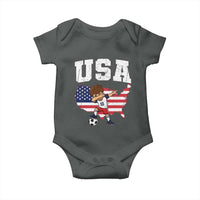 USA Soccer Dabbing Boy American Flag Fan Baby Onesie