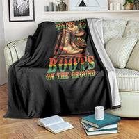 Black Cowgirl Throw Blanket When Them Fans At Boots On The Ground - Wonder Print Shop