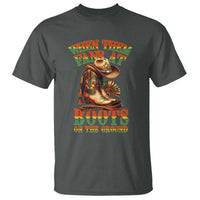 Black Cowgirl T Shirt When Them Fans At Boots On The Ground - Wonder Print Shop