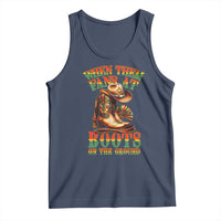Black Cowgirl Tank Top When Them Fans At Boots On The Ground - Wonder Print Shop