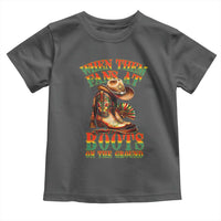 Black Cowgirl Toddler T Shirt When Them Fans At Boots On The Ground - Wonder Print Shop