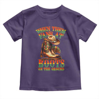 Black Cowgirl Toddler T Shirt When Them Fans At Boots On The Ground - Wonder Print Shop