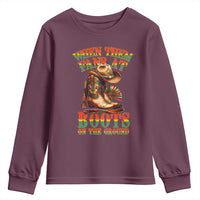 Black Cowgirl Youth Sweatshirt When Them Fans At Boots On The Ground - Wonder Print Shop