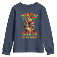 Black Cowgirl Youth Sweatshirt When Them Fans At Boots On The Ground - Wonder Print Shop