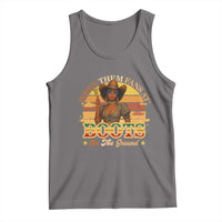 Black Cowgirl Rodeo Tank Top Where Them Fans At Boots On Da Ground - Wonder Print Shop