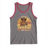 Black Cowgirl Rodeo Tank Top Where Them Fans At Boots On Da Ground - Wonder Print Shop