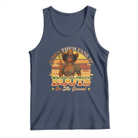 Black Cowgirl Rodeo Tank Top Where Them Fans At Boots On Da Ground - Wonder Print Shop