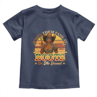 Black Cowgirl Rodeo Toddler T Shirt Where Them Fans At Boots On Da Ground - Wonder Print Shop