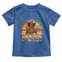 Black Cowgirl Rodeo Toddler T Shirt Where Them Fans At Boots On Da Ground - Wonder Print Shop