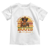 Black Cowgirl Rodeo Toddler T Shirt Where Them Fans At Boots On Da Ground - Wonder Print Shop