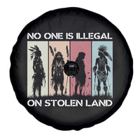 No One is Illegal on Stolen Land Spare Tire Cover Native American Indigenous - Wonder Print Shop
