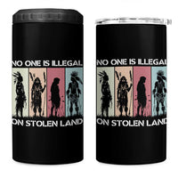 No One is Illegal on Stolen Land 4 in 1 Can Cooler Tumbler Native American Indigenous