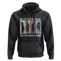 No One is Illegal on Stolen Land Hoodie Native American Indigenous - Wonder Print Shop
