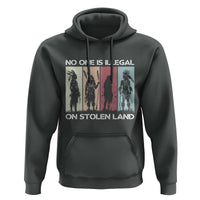 No One is Illegal on Stolen Land Hoodie Native American Indigenous - Wonder Print Shop