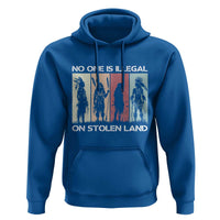 No One is Illegal on Stolen Land Hoodie Native American Indigenous - Wonder Print Shop