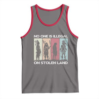 No One is Illegal on Stolen Land Tank Top Native American Indigenous - Wonder Print Shop
