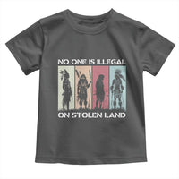 No One is Illegal on Stolen Land Toddler T Shirt Native American Indigenous - Wonder Print Shop