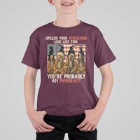 Native American Heritage T Shirt For Kid Unless Your Ancestors Look Like This You Are Probably An Immigrant TS14