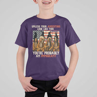 Native American Heritage T Shirt For Kid Unless Your Ancestors Look Like This You Are Probably An Immigrant TS14