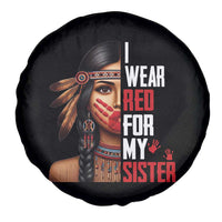 Native American Stop MMIW Spare Tire Cover I Wear Red For My Sister - Wonder Print Shop