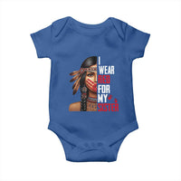 Native American Stop MMIW Baby Onesie I Wear Red For My Sister - Wonder Print Shop