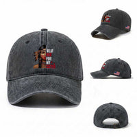 Native American Stop MMIW Washed Cotton Baseball Cap I Wear Red For My Sister