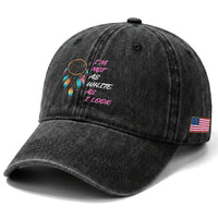 Native American Heritage Washed Cotton Baseball Cap I Am Not As White As I Look
