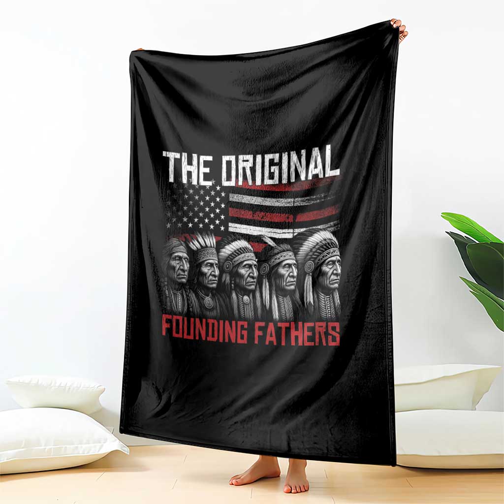 Native American Tribe Throw Blanket The Original Founding Fathers - Wonder Print Shop