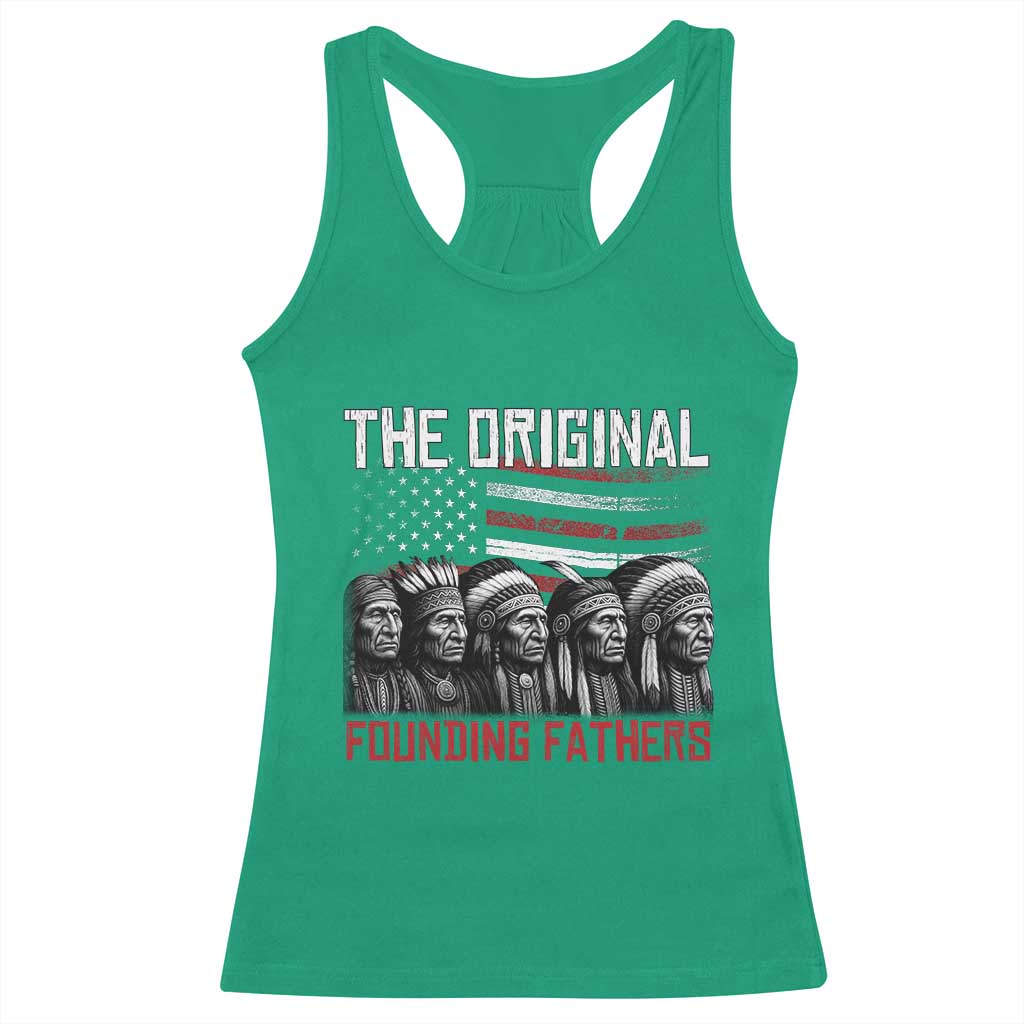 Native American Tribe Racerback Tank Top The Original Founding Fathers - Wonder Print Shop