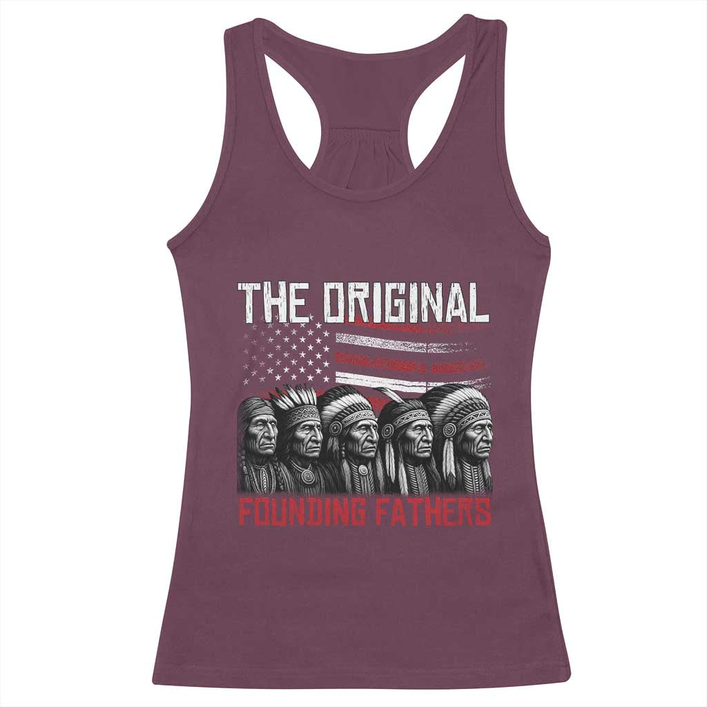 Native American Tribe Racerback Tank Top The Original Founding Fathers - Wonder Print Shop