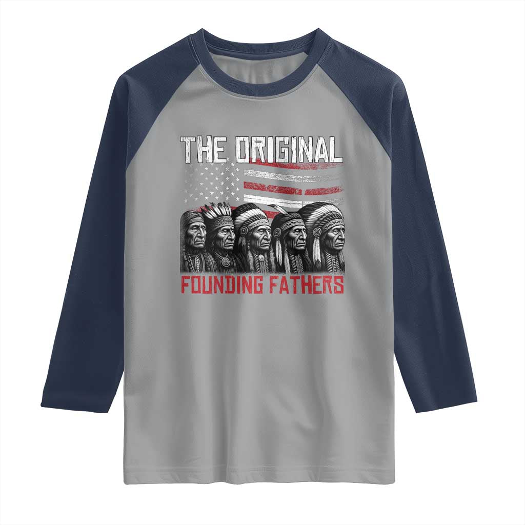 Native American Tribe Raglan Shirt The Original Founding Fathers - Wonder Print Shop