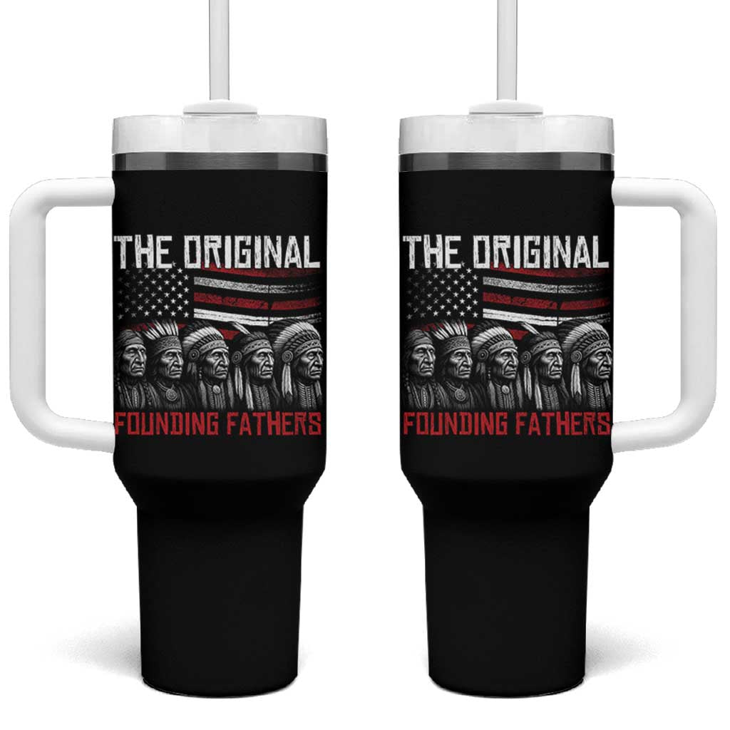 Native American Tribe Tumbler With Handle The Original Founding Fathers