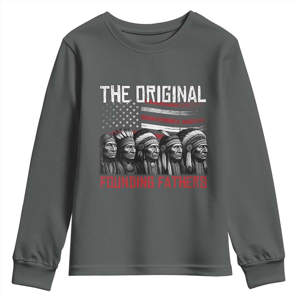Native American Tribe Youth Sweatshirt The Original Founding Fathers - Wonder Print Shop