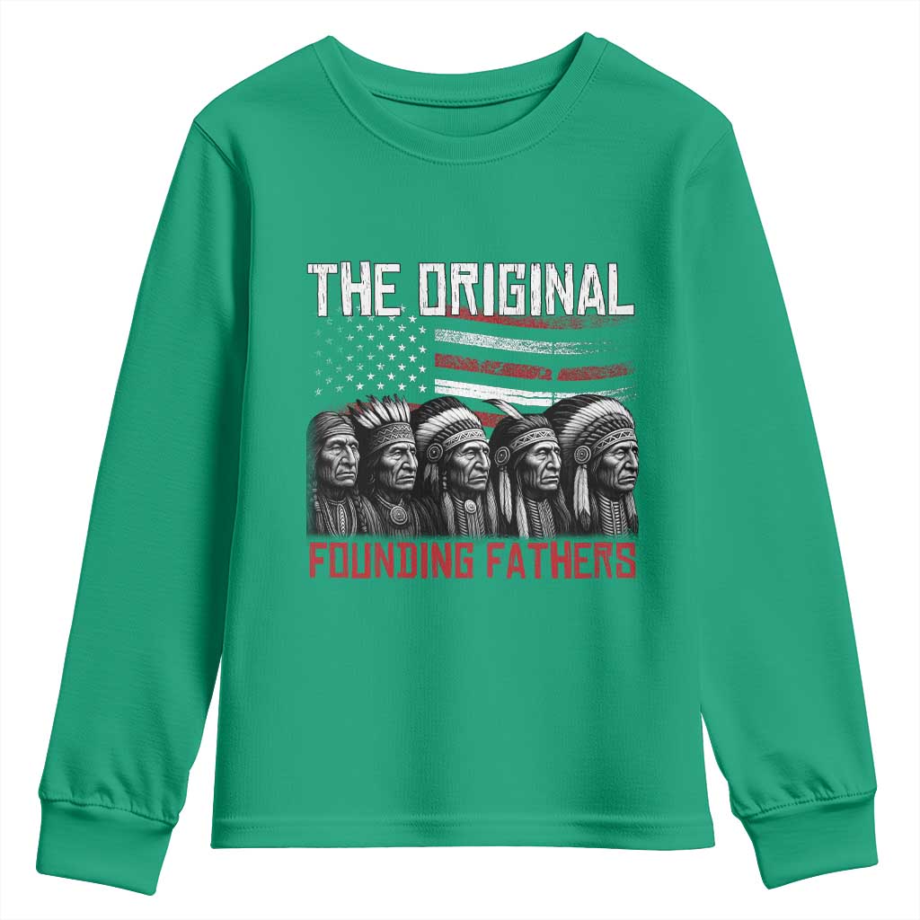Native American Tribe Youth Sweatshirt The Original Founding Fathers - Wonder Print Shop